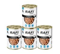 Rafi Classic Complete Wet Dog Food Lamb Chunks in Gravy 4 x 1240g Cans
