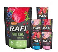 Rafi Complete Wet Dog Food: Meat & Natural Ingredients, Grain-Free, Immune-Boosting Superfoods in Every Flavour! Healthy & Tasty Nutrition for All Breeds! (MIX, 6x300g)