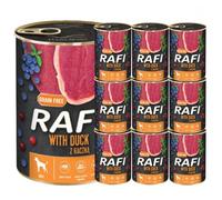 Rafi Complete Wet Dog Food: Meat & Natural Ingredients, Grain-Free, Immune-Boosting Superfoods in Every Flavour! Healthy & Tasty Nutrition for All Breeds! (Duck, 10x400g)