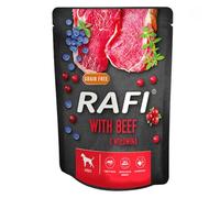 Rafi Complete Wet Dog Food: Meat & Natural Ingredients, Grain-Free, Immune-Boosting Superfoods in Every Flavour! Healthy & Tasty Nutrition for All Breeds! (Beef, 300g)