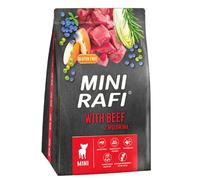 Rafi High-Protein Dry Dog Food - Omega-3 & Omega-6 Fatty Acids for Shiny Coats & Strong Muscles, Ingredients for Small Breeds of All Life Stages (Beef, 3kg)