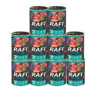 Rafi Junior Complete Dog Food Lamb for Puppies & Young Dogs 10 x 400g Cans