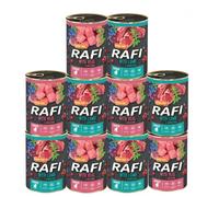 Rafi Junior Complete Dog Food Mix for Puppies & Young Dogs 10 x 400g Cans