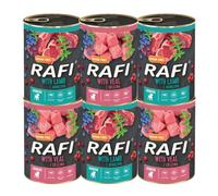 Rafi Junior Complete Dog Food Mix for Puppies & Young Dogs 6 x 400g Cans