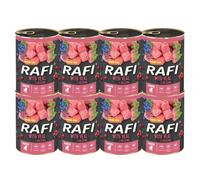 Rafi Junior Complete Dog Food Veal for Puppies & Young Dogs 8 x 400g Cans