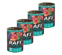 Rafi Junior Complete Wet Dog Food Lamb Grain Free Puppies & Young Dogs 4 x 400g Cans