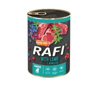 Rafi Junior Complete Wet Dog Food Lamb Grain Free Puppies & Young Dogs 400g Can