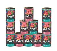 Rafi Junior Complete Wet Dog Food Veal & Lamb Mixed Selection Grain Free Puppies & Young Dogs 12 x 400g Cans