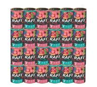 Rafi Junior Complete Wet Dog Food Veal & Lamb Mixed Selection Grain Free Puppies & Young Dogs 24 x 400g Cans