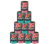 Rafi Junior Wet Dog Food Veal & Lamb Mixed Selection Puppy & Young Dog Complete Recipe 10 x 400g Cans