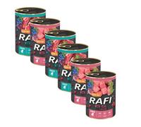 Rafi Junior Wet Dog Food Veal & Lamb Mixed Selection Puppy & Young Dog Complete Recipe 6 X 400G Cans