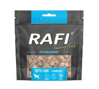 RAFI Lamb Training Treats for Dogs 130g - Premium Natural Dried Reward Snacks for Training & Walks Nutrients for Skin and Coat Health with Salmon Oil, B-Vitamins and Postbiotics