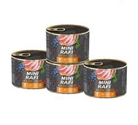 Rafi Mini Complete Moist Dog Food Duck For Small Adult Dogs 4 X 185G Cans
