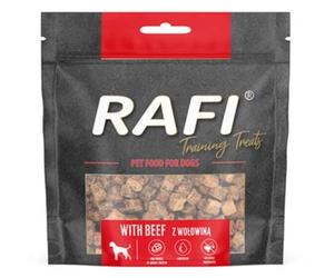 RAFI Training Treats for Dogs 130g Beef Flavour Nutritious Dried Supplementary Food for All Breeds Supports Joint Health Skin Condition and Immune System Low Temperature Dried Grain Free Dog Snack