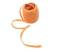 Rafia Braided Wrapping Rope, 20m Raffia Paper Ribbon 0.5-0.8cm Wide Multicolor(Orange)