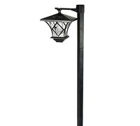 Rafstya 1.5M LED Solar Powered Traditional Garden Lamp Post Lamppost Lantern Light Decor