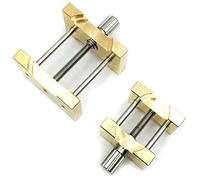 Rafstya 2Pcs Brass Watch Movement Holder Fixed Base Multi Function for Watchmaker Watch Clamp Watches Repair Tools