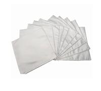 Rafstya 40X40 White Plain Sublimation Blanks Pillow Case Cushion Cover Pillowcase for Heat Transfer Press As DIY Gift 10Pcs