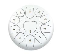 Rafstya 6 Inch 11 Tone Steel Tongue Drum Hand Pan Drum Drumstick Percussion Music Instrument Tambourine Drum Accessories-B