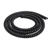 Rafstya 6 Piece 1M E-Bike Cable Pipe Protection Spiral Wrap Winding Cable Wire Protector Cover Tube Black for Scooter Motorcycle