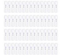 Rafstya 60Pcs Mini Bottle 2Ml,Refillable Plactic Bottle,Perfume Mouthwash Atomizer for Cleaning Refillable Container About 56x12mm