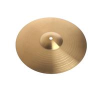Rafstya Brass Jazz Drum Crash Cymbals Alloy Cymbal Hi-Hat for Drum Players 10 Inch Size Drum Easy Install