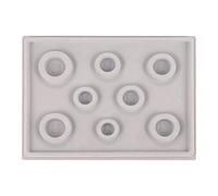 Rafstya Flocked Beading Bead Board Bracelet Design Tray Jewellery Making DIY Craft Tool gray
