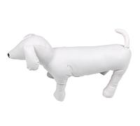 Rafstya Leather Dog Mannequins Standing Position Dog Models Toys Pet Animal Shop Display Mannequin White L