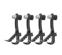 Rafstya Shockproof Drum Mic Clip 4Pcs, Adjustable Drum Mic Kit & Microphone Holder for Mic Stand, Universal Microphone Clamp