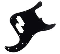 Rafstya Single Layer Black 11 Hole Bass Pickguard Scratch Plate Pick Guard for 4 String American/Mexican Standard Accessories