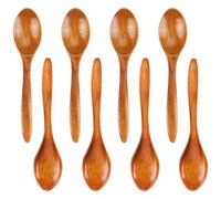 Rafstya Wooden Spoons, Small Wooden Spoons,Mini Tablespoons,Wooden Kitchen Accessories for Hot Chocolate, Honey, Coffee, Tea