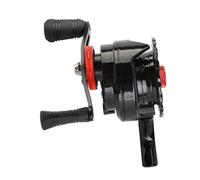 Raft Pole Reel, Fishing Line Wheel Front Wheel Front Rock Fishing Line Portable Nylon Raft Pole Reel Accessory Black (Right Hand)