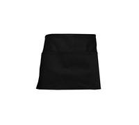 Raftaar® Premium Poly Cotton Three Pocket Bistro Waist Half Apron for Men, Women, Chefs, Cooks, Restaurants, Waitress, Waiter, Baker, Server, Crafts (Black, 1)