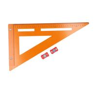 Rafter Square 2 in 1 220x380mm, Mechanical Angle Woodworking Square Ruler, Carpentry Triangle Ruler with Positioning Sliders, for Measuring Drilling Positioning and S
