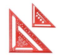 Rafter Square Metric 12 inch & 7 inch Set Square,Aluminum Alloy Speed Square 7 Inch Carpenter Square Measuring Tool for Woodworking 90 Degree Angle Finder T Square Multi Functional Framing Square Comb