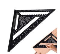 Rafter Square Metric 12 inch, High Precision Aluminum Alloy Triangle Ruler, Woodworking Speed Square Metric, Carpenters Roofing Square, Carpenters Square for Angle Measuring Marking