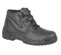 rafters Mens Womens Safety Toe Cap Protection Work Boots Lightweight EVA Cushioned for Kitchen, Hospital General Work wear M5501Az Shoes Boots Size 3 to 12 (Black, Numeric_6_Point_5)