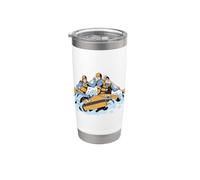 Rafting Boating Mountains White Water Boating Canoeing Rafting Stainless Steel Insulated Tumbler
