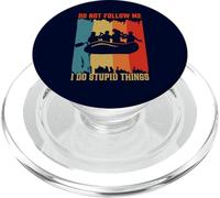 Rafting Humor Do Not Follow Me Funny Whitewater Quote PopSockets PopGrip for MagSafe