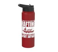 Rafting is for Smart People Men Women Whitewater Rafting Stainless Steel Insulated Water Bottle