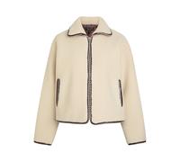 Rag & Bone Mai Whipstitch-trimmed Fleece Jacket - Ivory - L (UK14 / L)