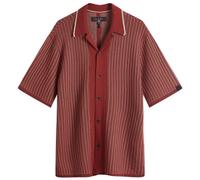 Rag & Bone Men's Harris Knit Vacation Shirt Maroon
