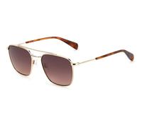 Rag & Bone RNB5047/G/S Asian Fit 06J/3X Men's Sunglasses Gold Size 53
