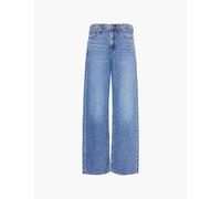 Rag & Bone Womens River Featherweight Logan Wide-leg Mid-rise Denim-blend Jeans 25