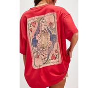 Ragabond Queen Of Hearts Tee at Free People in Red - female