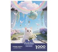 Ragamuffin 1000 Pieces Jigsaw Puzzles Pet Cat for Kids Staycation Kill Time Home Decoration Educational Toy Age 14+ ForAdults 70x50cm/1000pcs