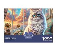 Ragdoll Cat 1000 Piece Jigsaw Puzzles for Adults Pet Animal with Extra Fun Challenges Colourful Creativity Gift Giving Fully Interlocking 38x26cm/1000pcs