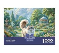 Ragdoll Cat 1000 Piece Puzzle Age 14+ for Adults Pet Animal with Extra Fun Challenges Perfect for Relaxation 100% Recycled Cardboard 70x50cm/1000pcs