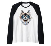 Ragdoll Cat Cat Mom Kitten Meow Cute Ragdoll Cats Raglan Baseball Tee