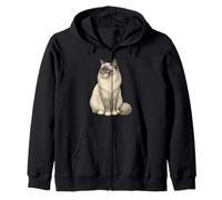 Ragdoll Cat Cute Cat Lover Zip Hoodie